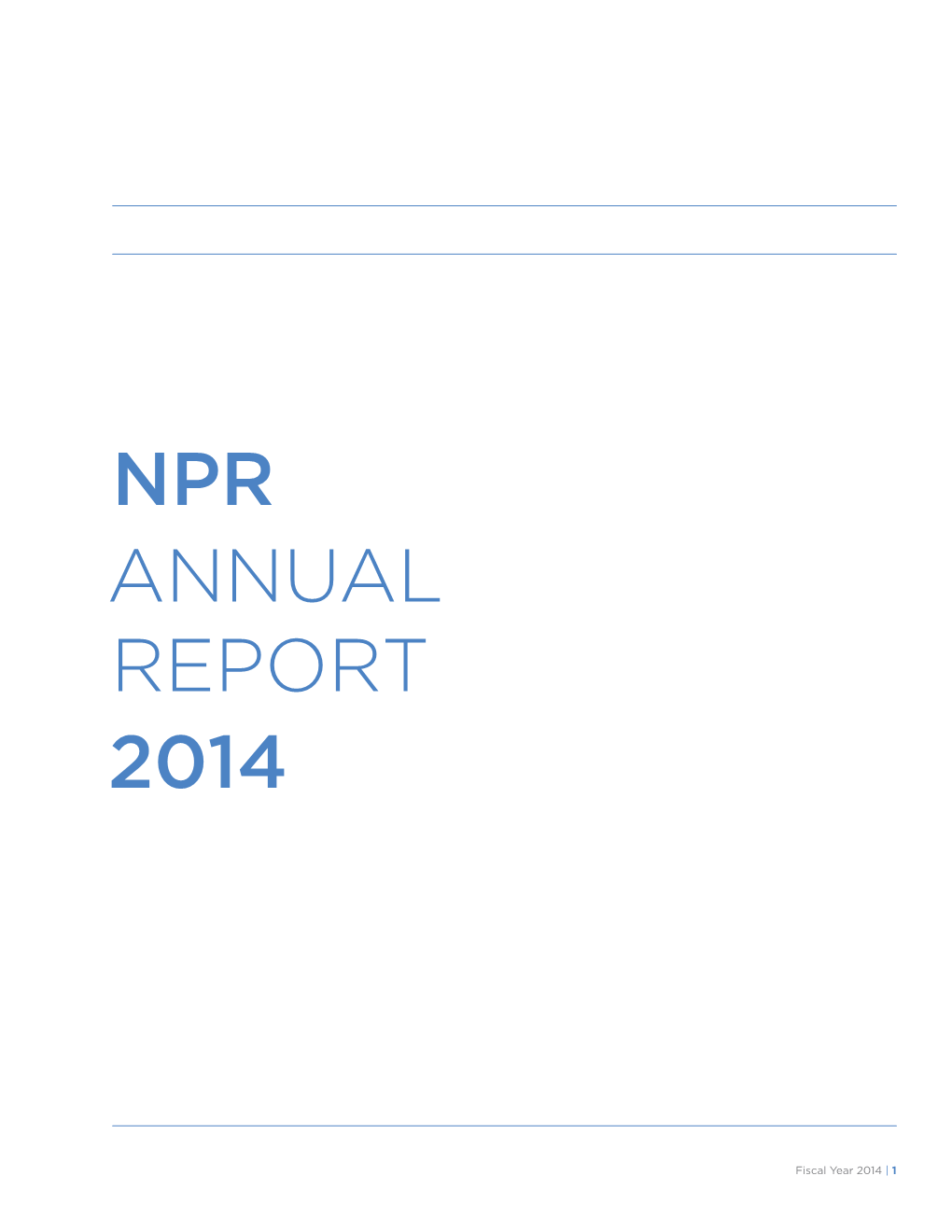 Npr Annual Report 2014