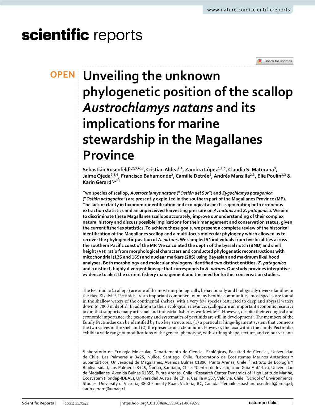 Unveiling the Unknown Phylogenetic Position of the Scallop