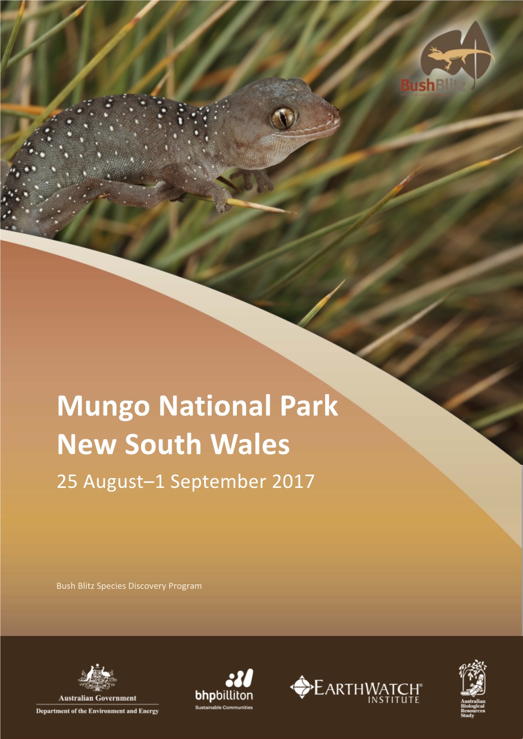 Mungo National Park NSW 2017, a Bush Blitz Survey Report