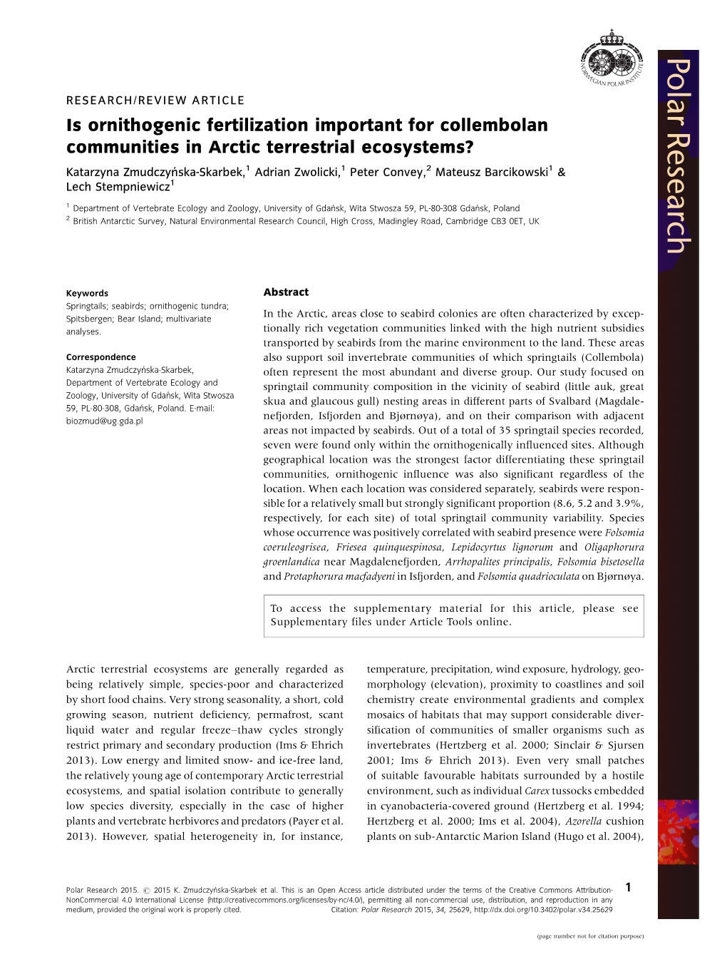 Is Ornithogenic Fertilization Important for Collembolan