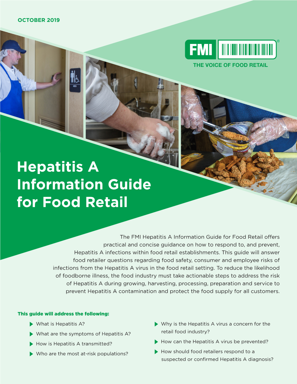 Hepatitis a Information Guide for Food Retail