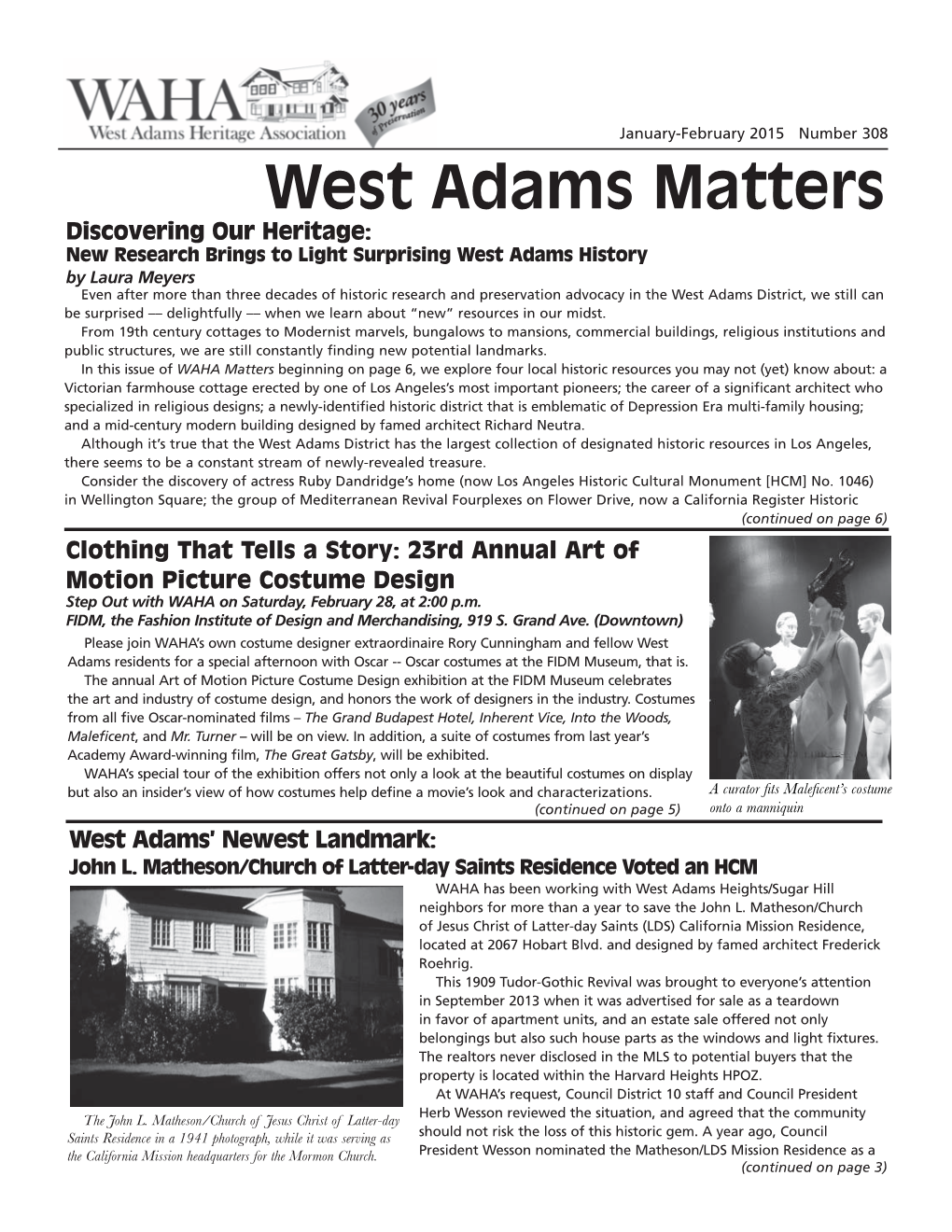 West Adams Matters