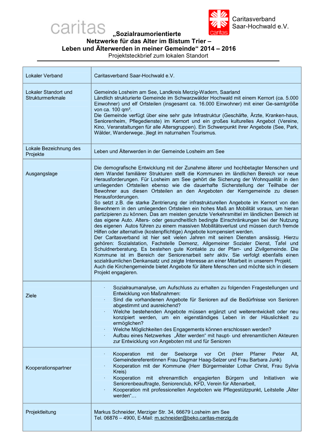 Caritasverband Saar-Hochwald Ev