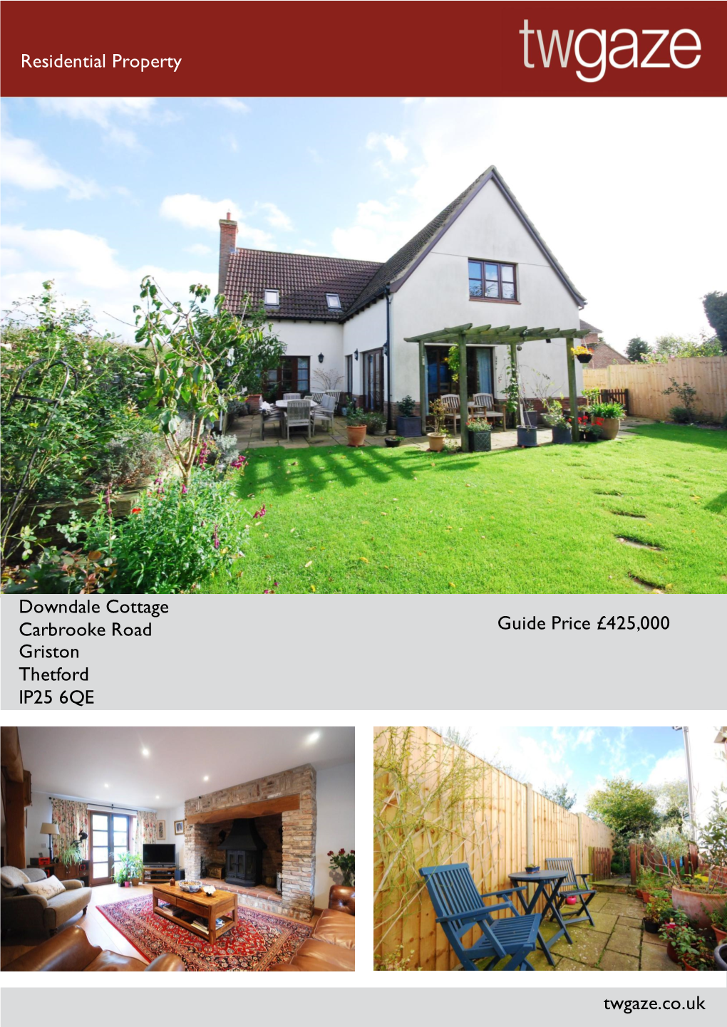 Residential Property Downdale Cottage Carbrooke Road Griston