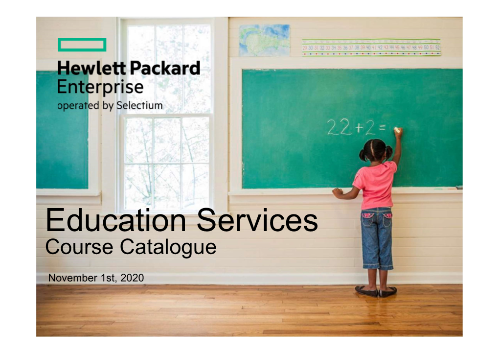 Education Services Course Catalogue