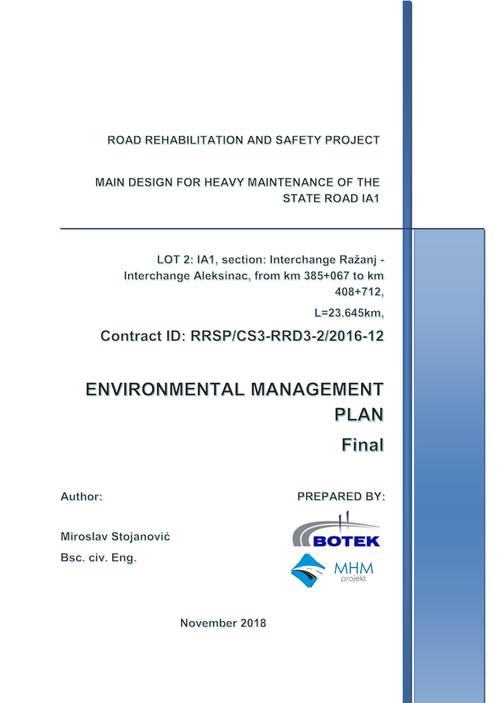 Environmental Management Plan