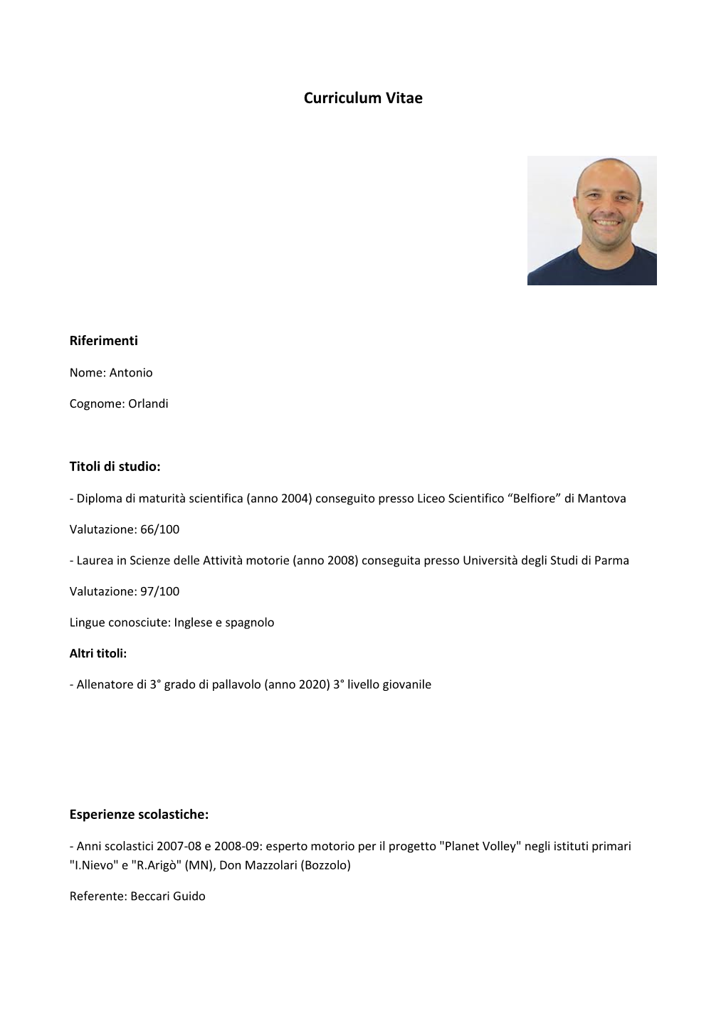 Curriculum Vitae