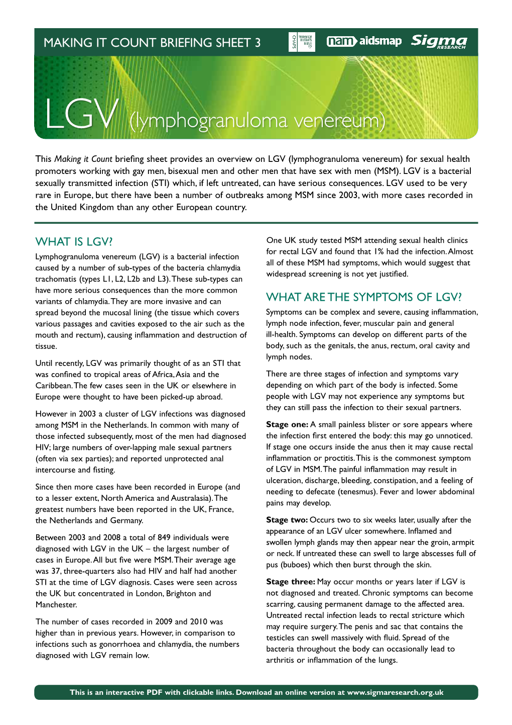 LGV (Lymphogranuloma Venereum)