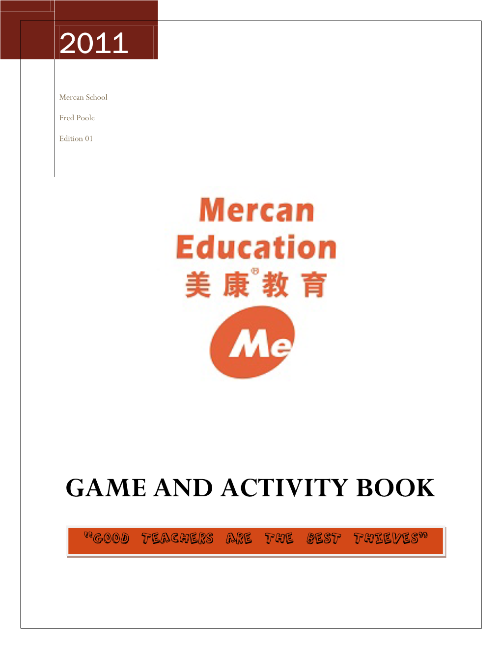 Game and Activity Book