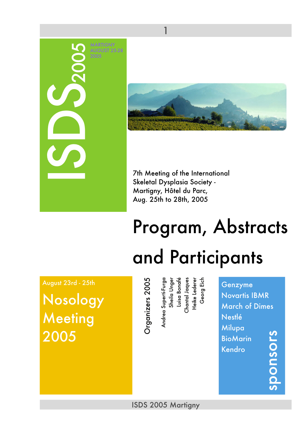 ISDS Abstract Book 2005