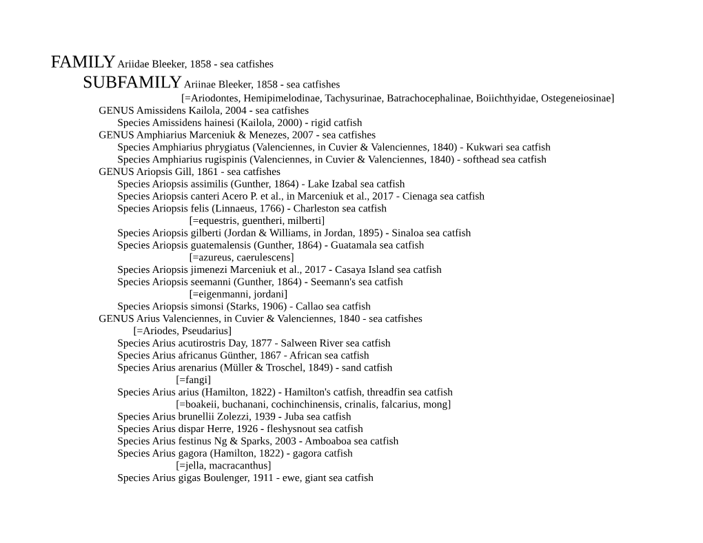 Family-Ariidae-Overview-PDF.Pdf