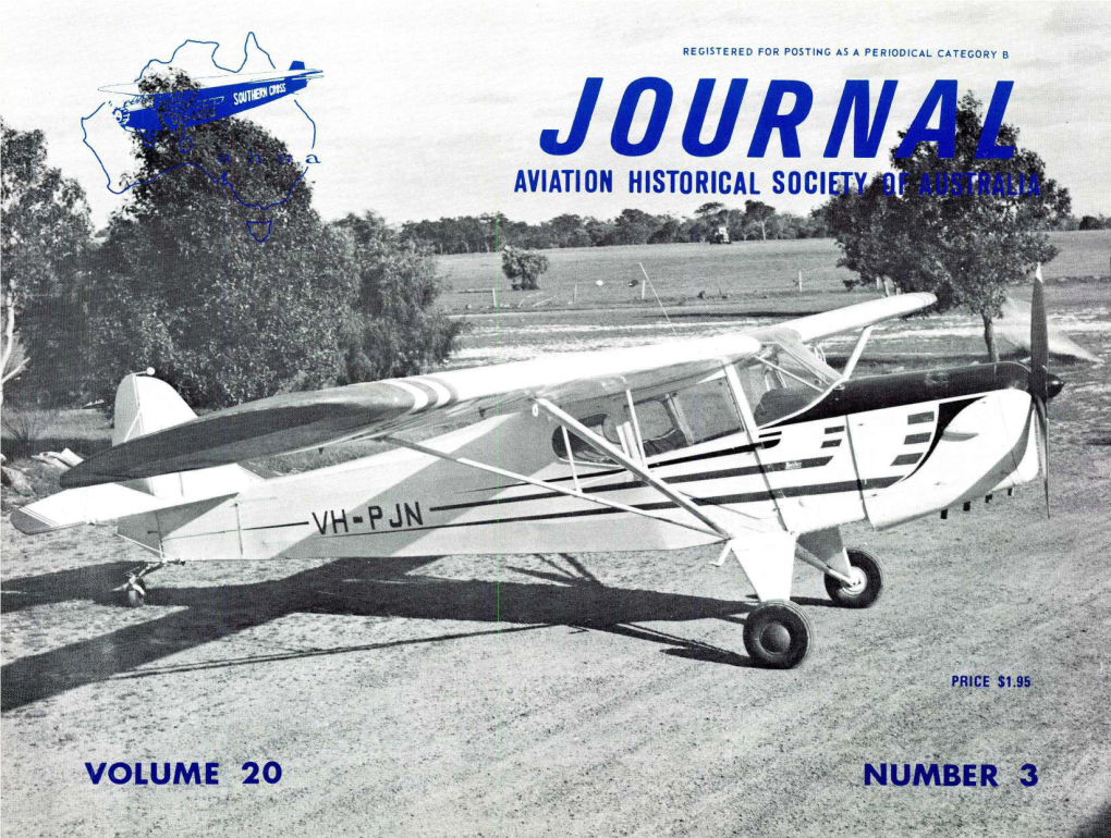 Aviation Historical Society of Australia Top: Auster J-5 Adventurer, VH-MSP, at Waikerie, South Australia, in November 1966