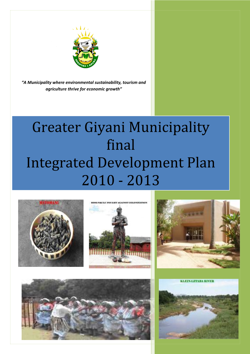 Greater Giyani Municipality Draft Integrated Development Plan