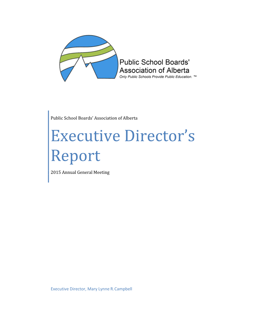 Executive Director's Report