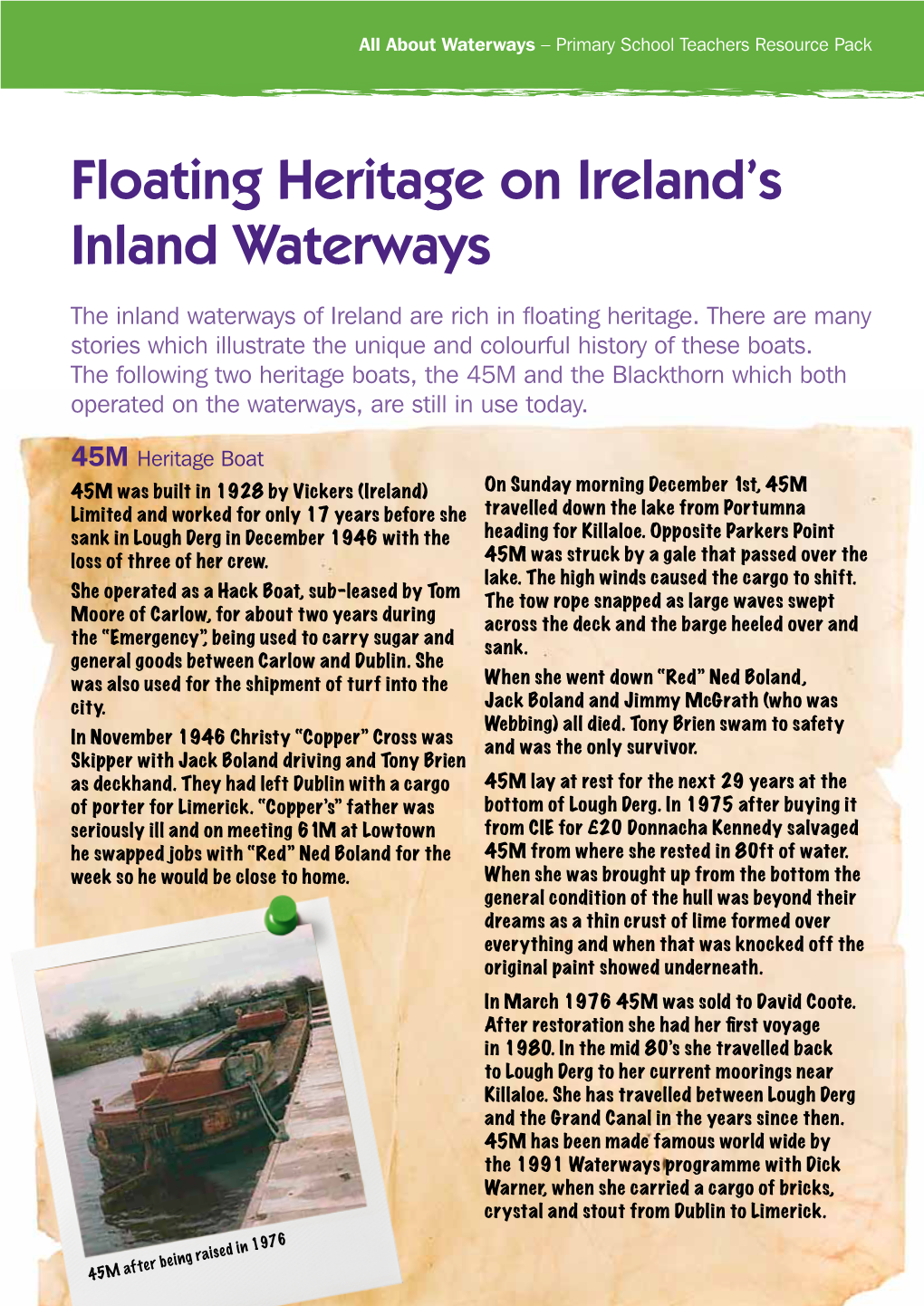 Floating Heritage on Ireland's Inland Waterways