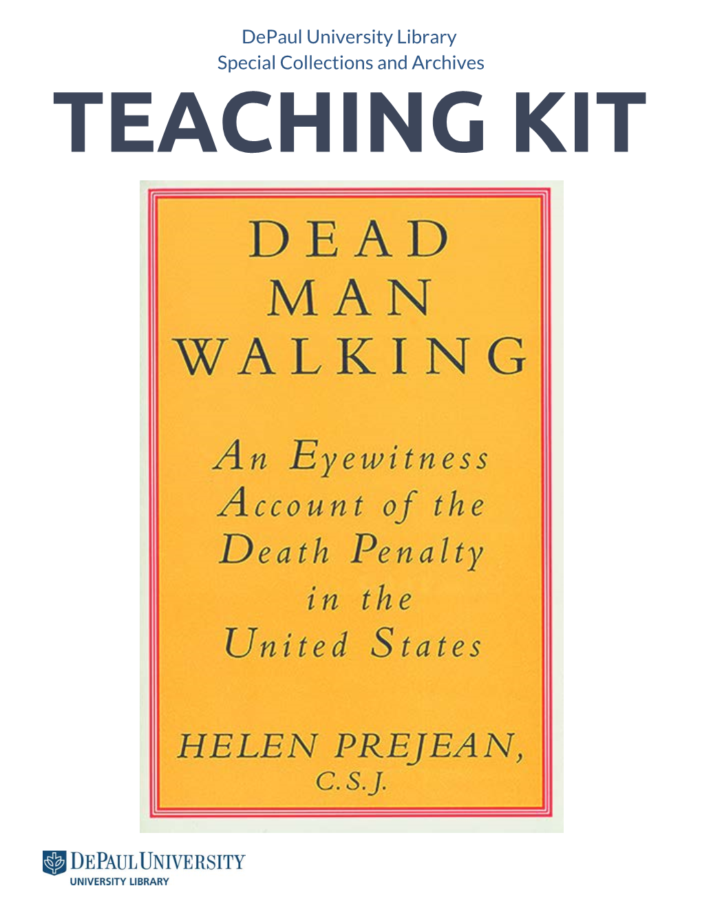 Teaching Kit Dead Man Walking