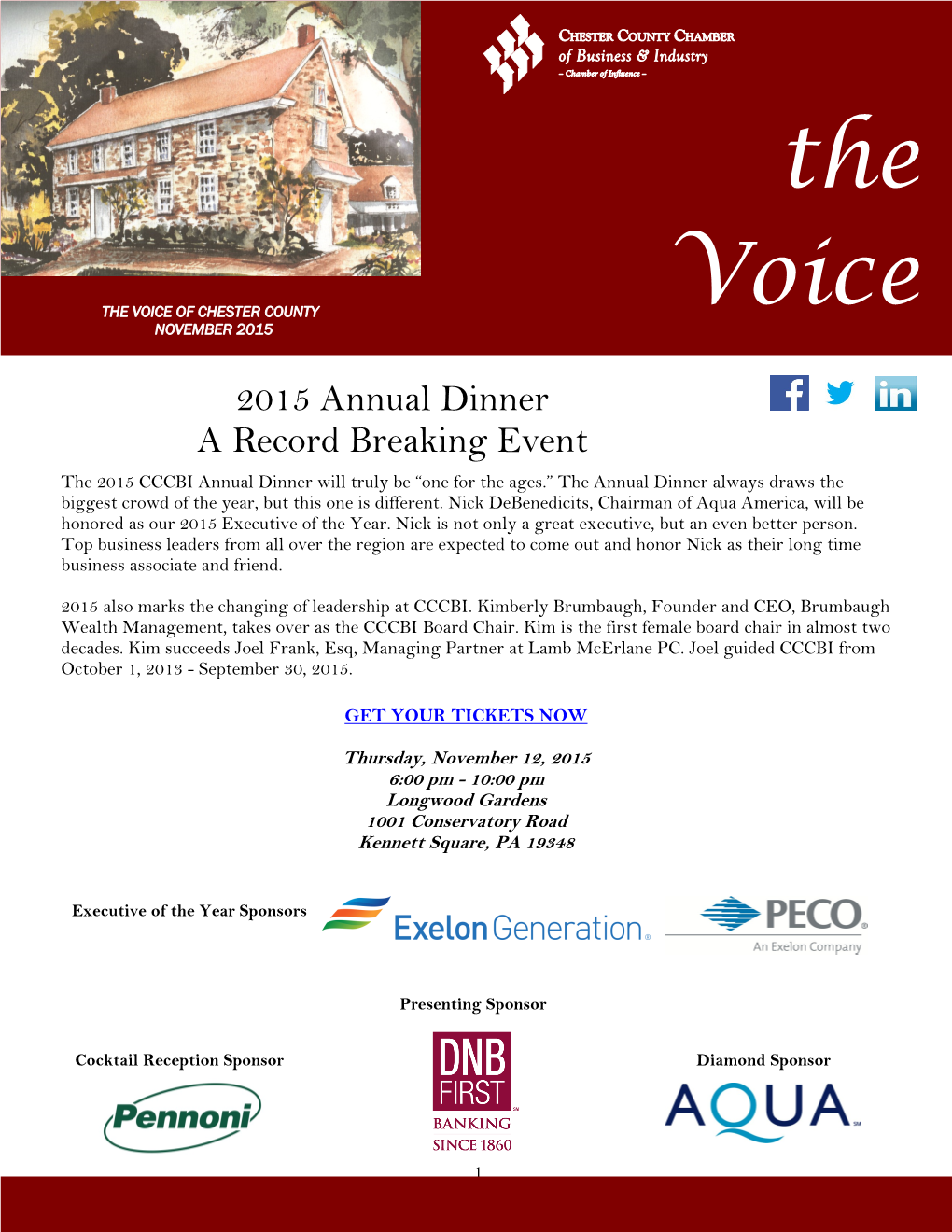 THE VOICE of CHESTER COUNTY Voice NOVEMBER 2015