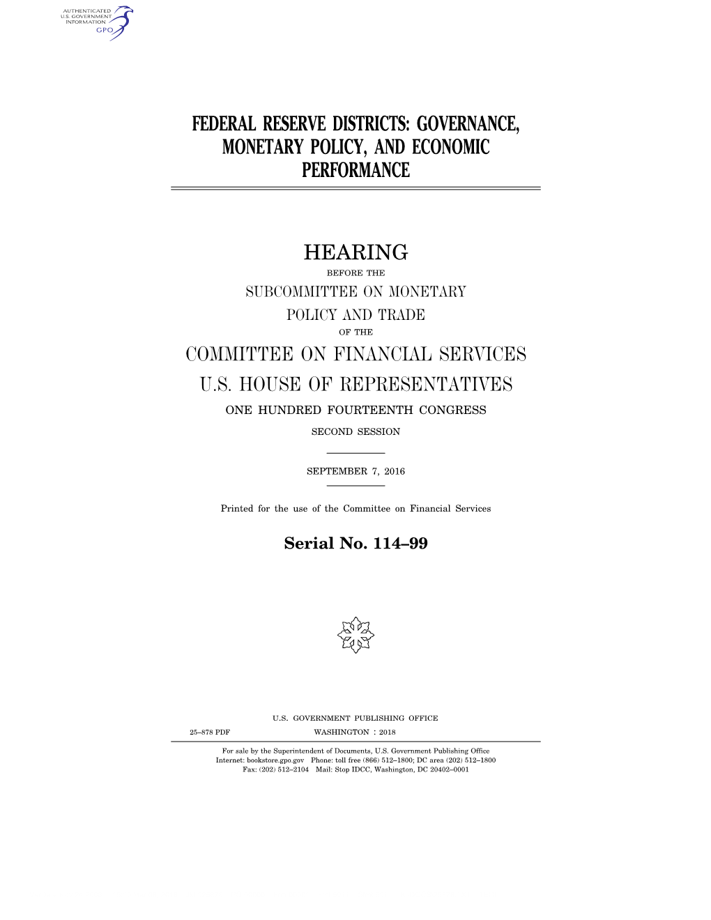 Federal Reserve Districts: Governance, Monetary Policy, and Economic Performance