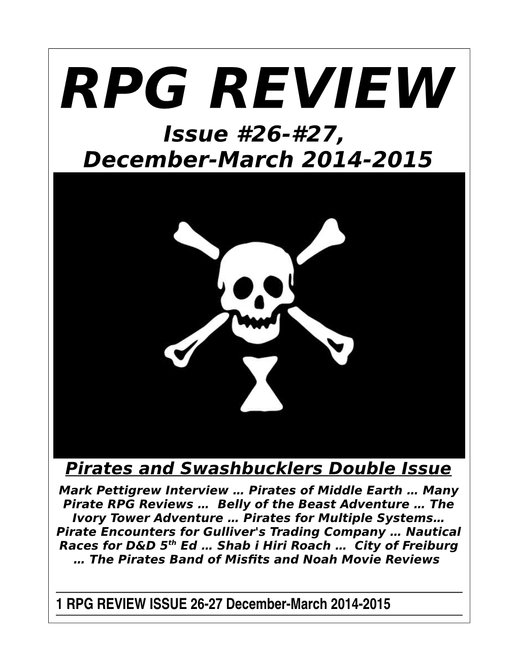 Pirates and Swashbucklers Double Issue