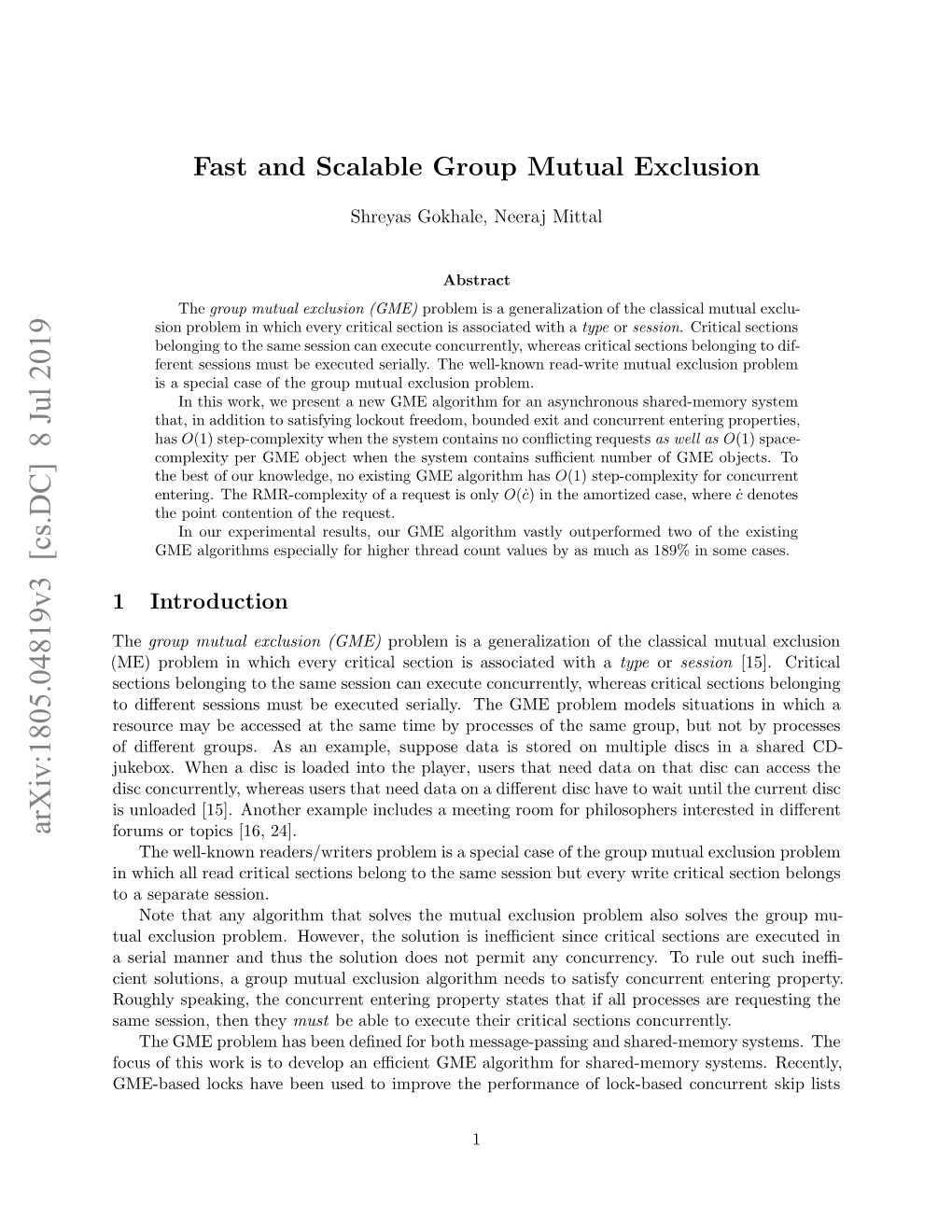 Fast and Scalable Group Mutual Exclusion