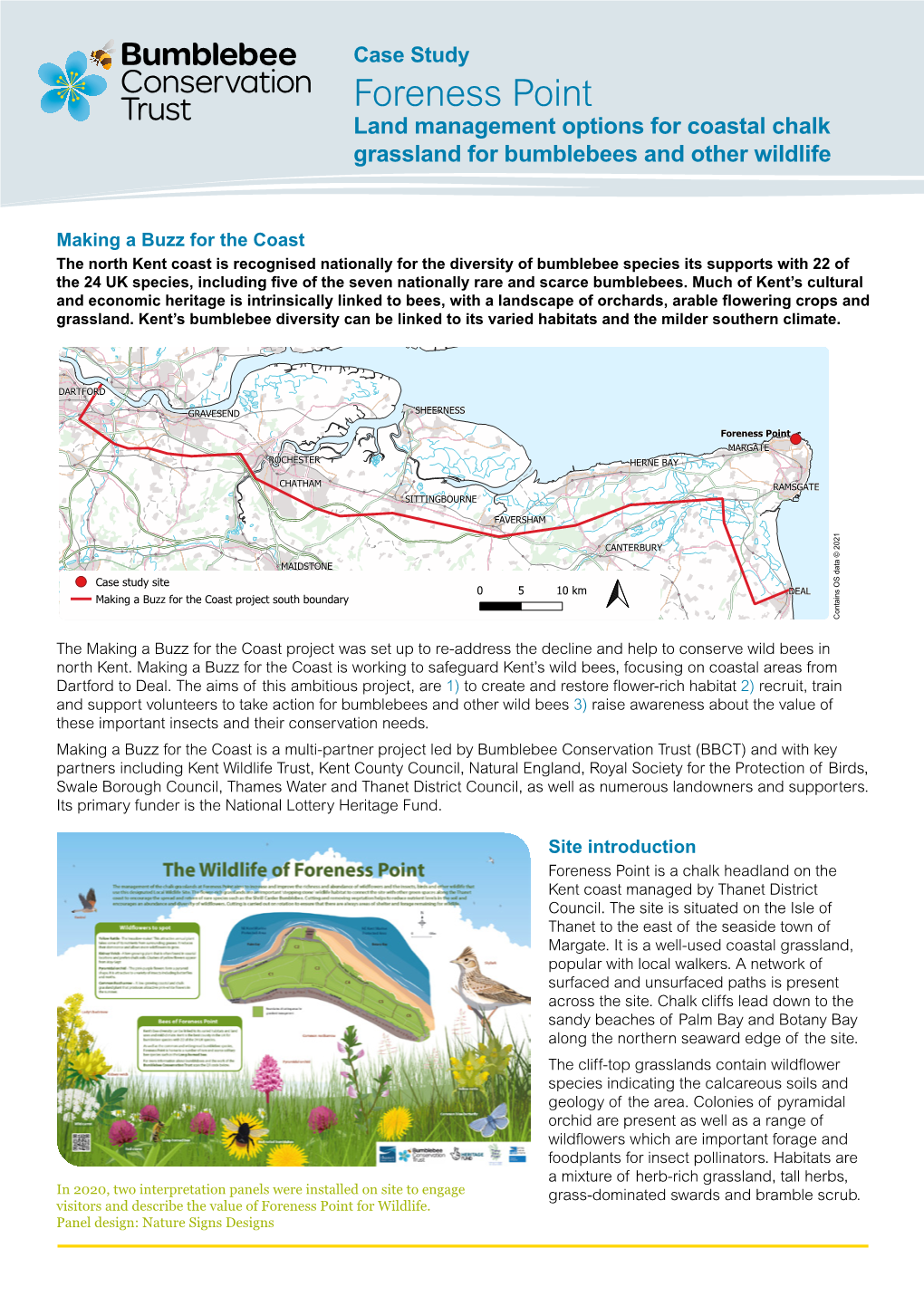 Foreness Point Land Management Options for Coastal Chalk Grassland for Bumblebees and Other Wildlife