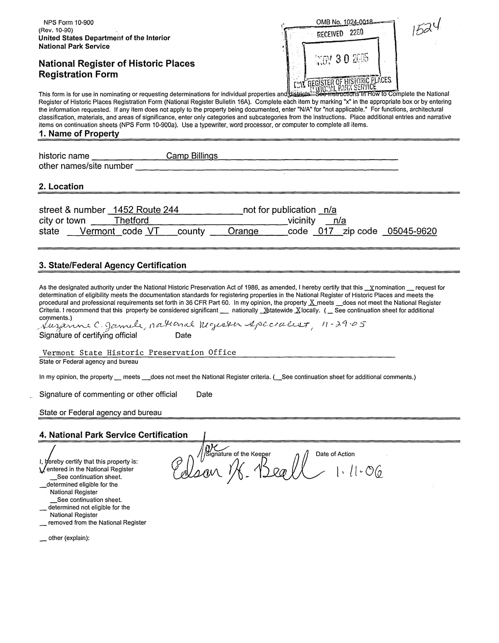 National Register of Historic Places Registration Form