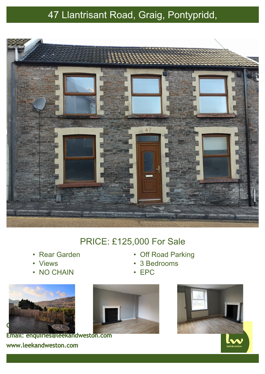 47 Llantrisant Road, Graig, Pontypridd, Rhondda, Cynon, Taff, CF37 1LP