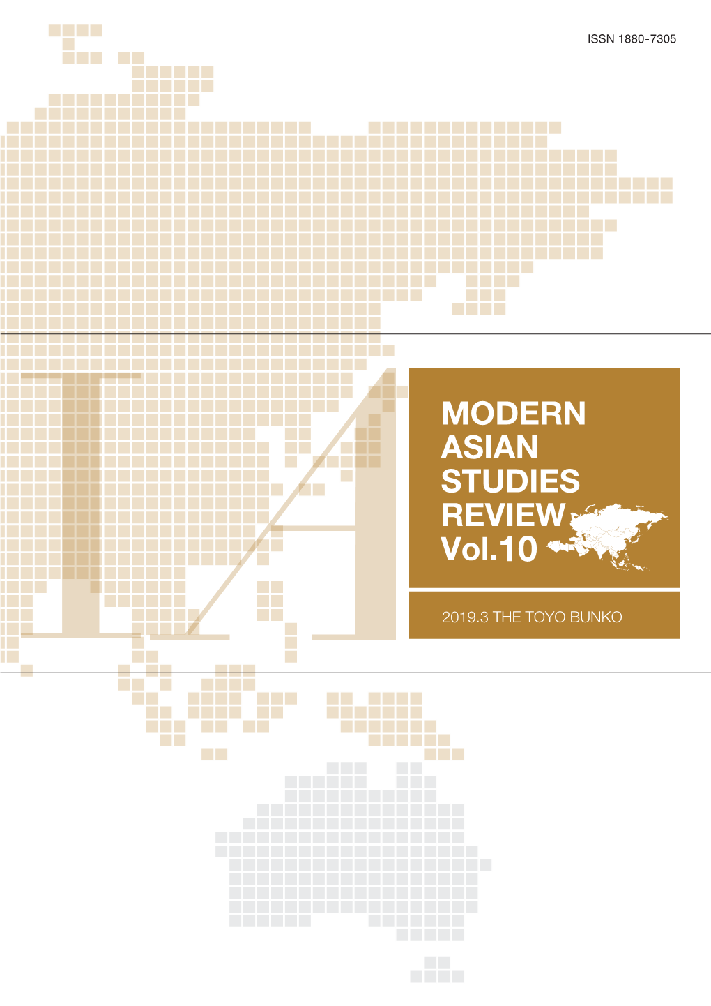 MODERN ASIAN STUDIES REVIEW Vol.10