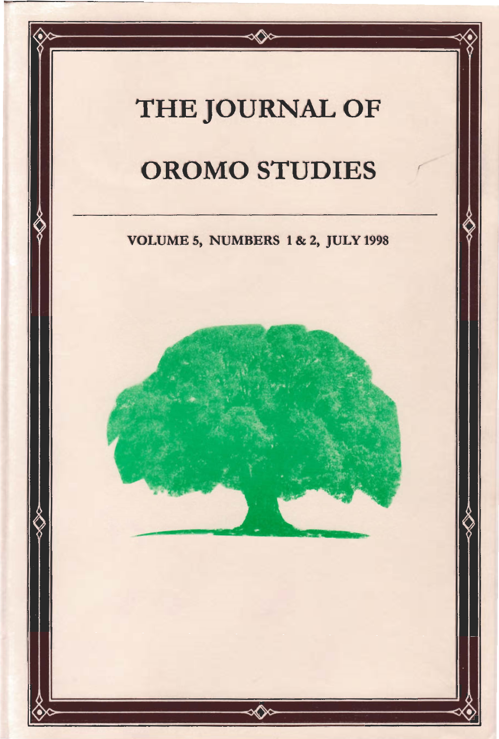 The Journal of Oromo Studies