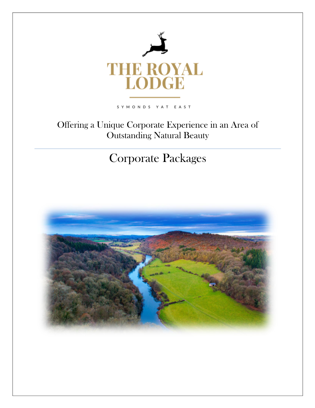 Offering a Unique Corporate Experience in an Area of Outstanding Natural Beauty Corporate Packages