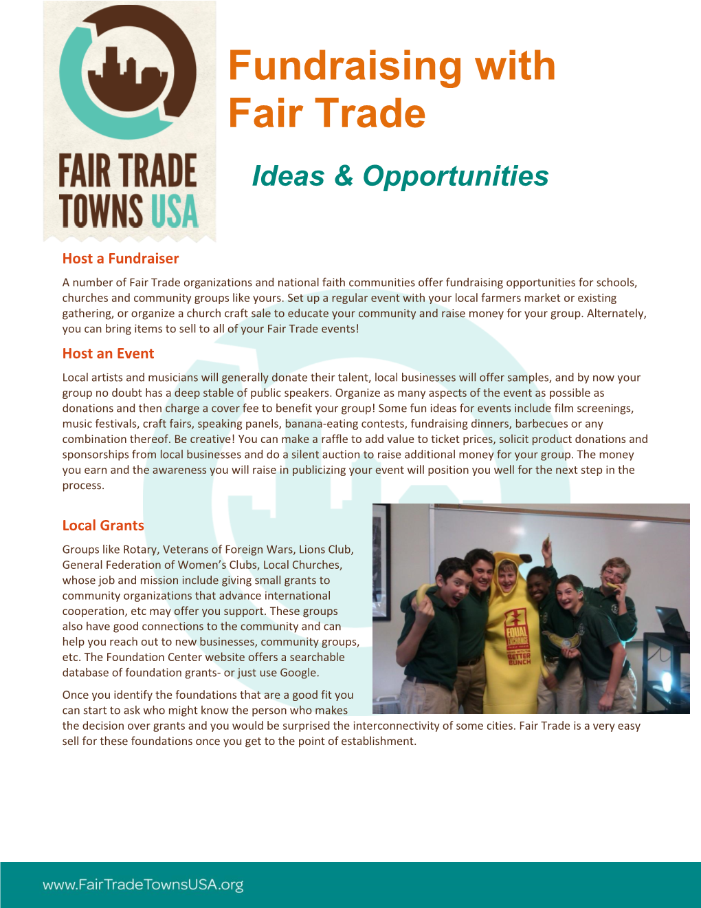 Fundraising with Fair Trade