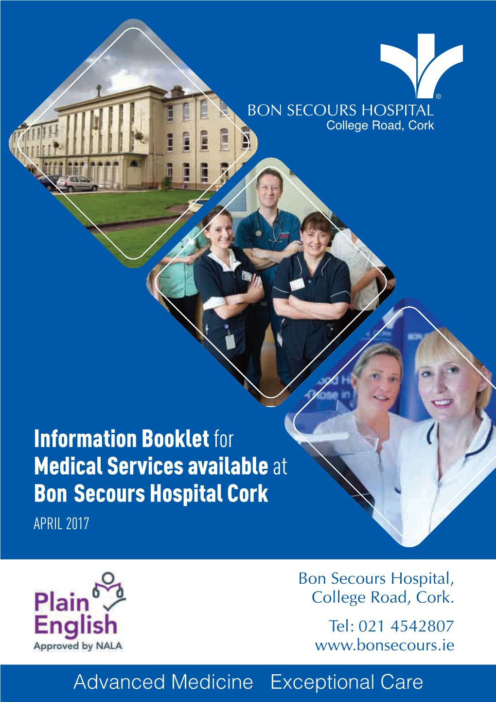 Information Booklet for Medical Services Available at Bon Secours Hospital Cork APRIL 2017