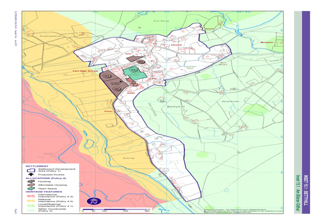 Bettyhill Inset 15.1 Sutherland Local Plan Adopted