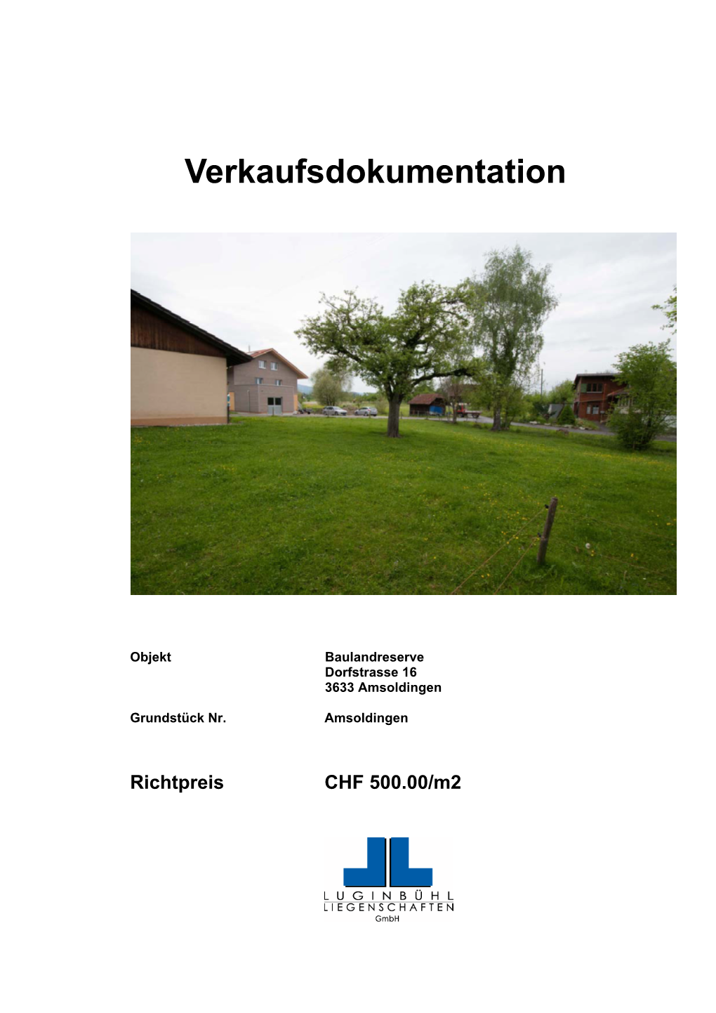 Verkaufsdokumentation