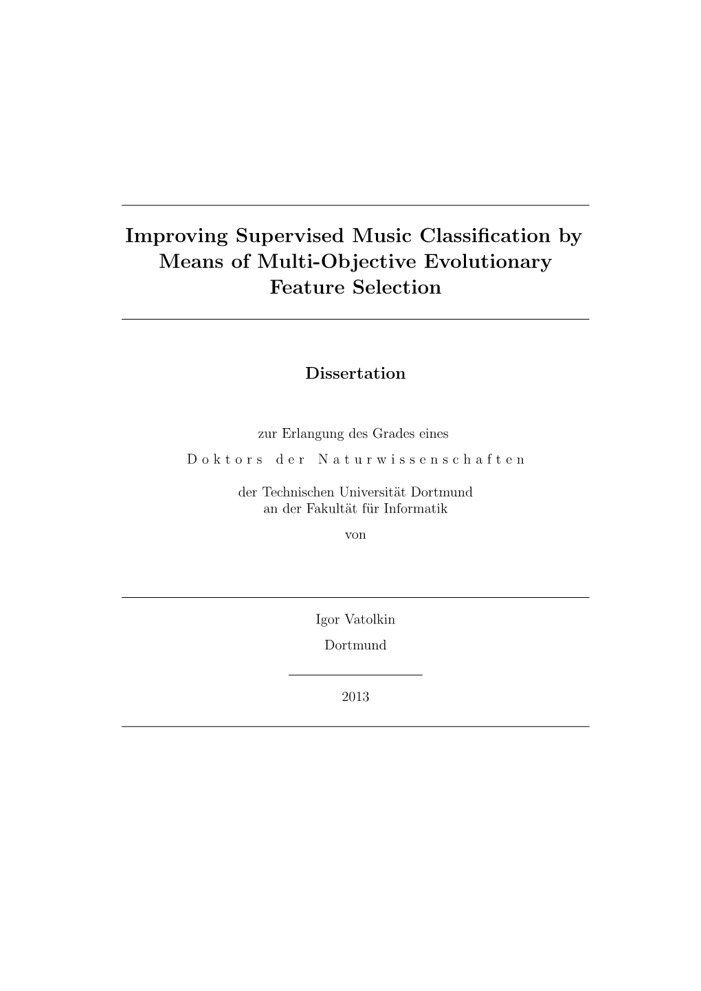 Improving Supervised Music Classification by Means of Multi