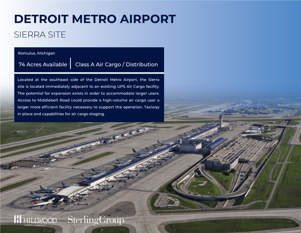 Detroit Metro Airport Sierra Site