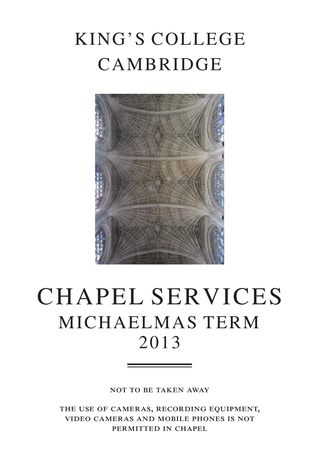 Michaelmas Term 2013