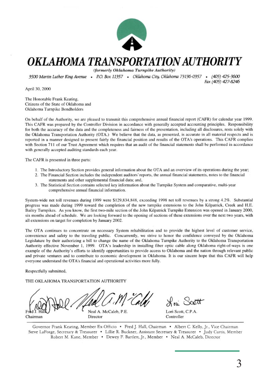 Description of the Oklahoma Turnpike System