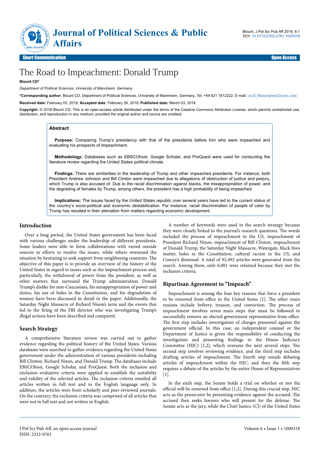 The Road to Impeachment: Donald Trump
