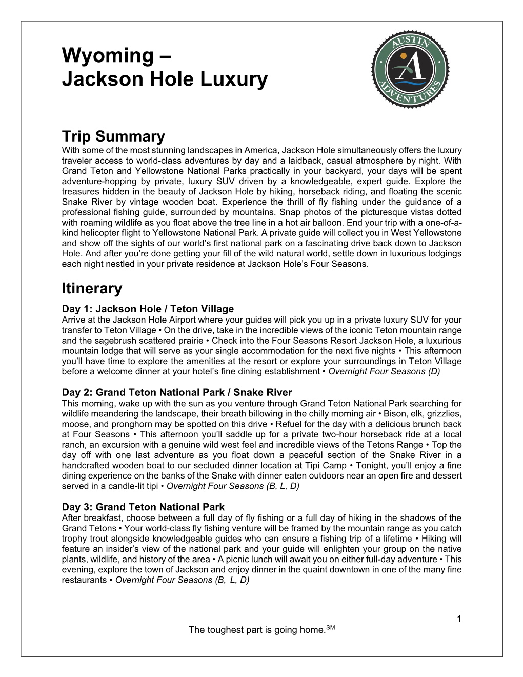 Wyoming – Jackson Hole Luxury