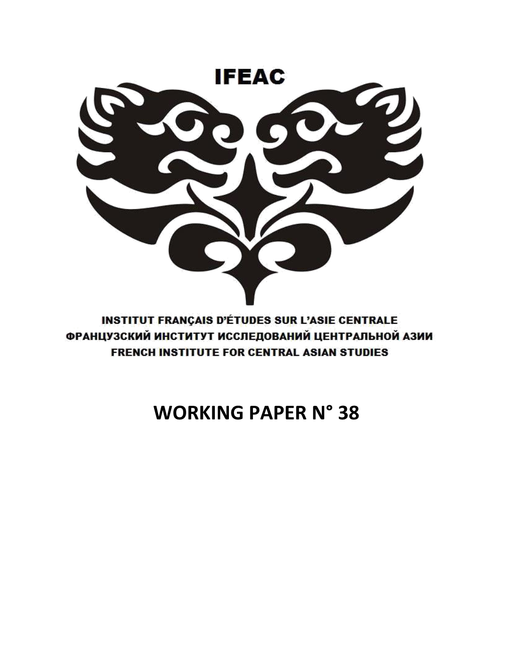 Working Paper N° 38