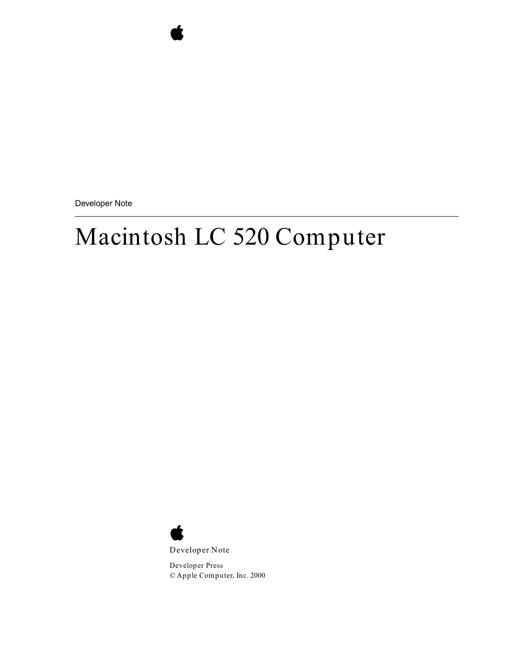 Macintosh LC 520 Computer