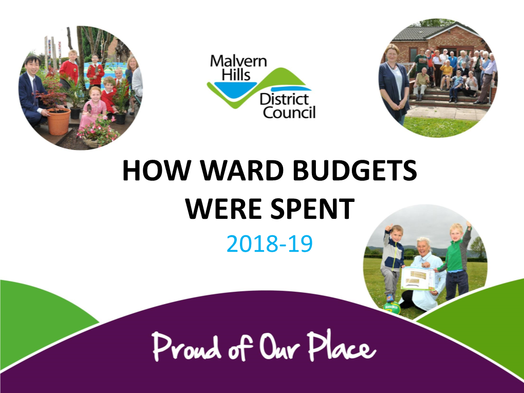 How Ward Budgets Were Spent