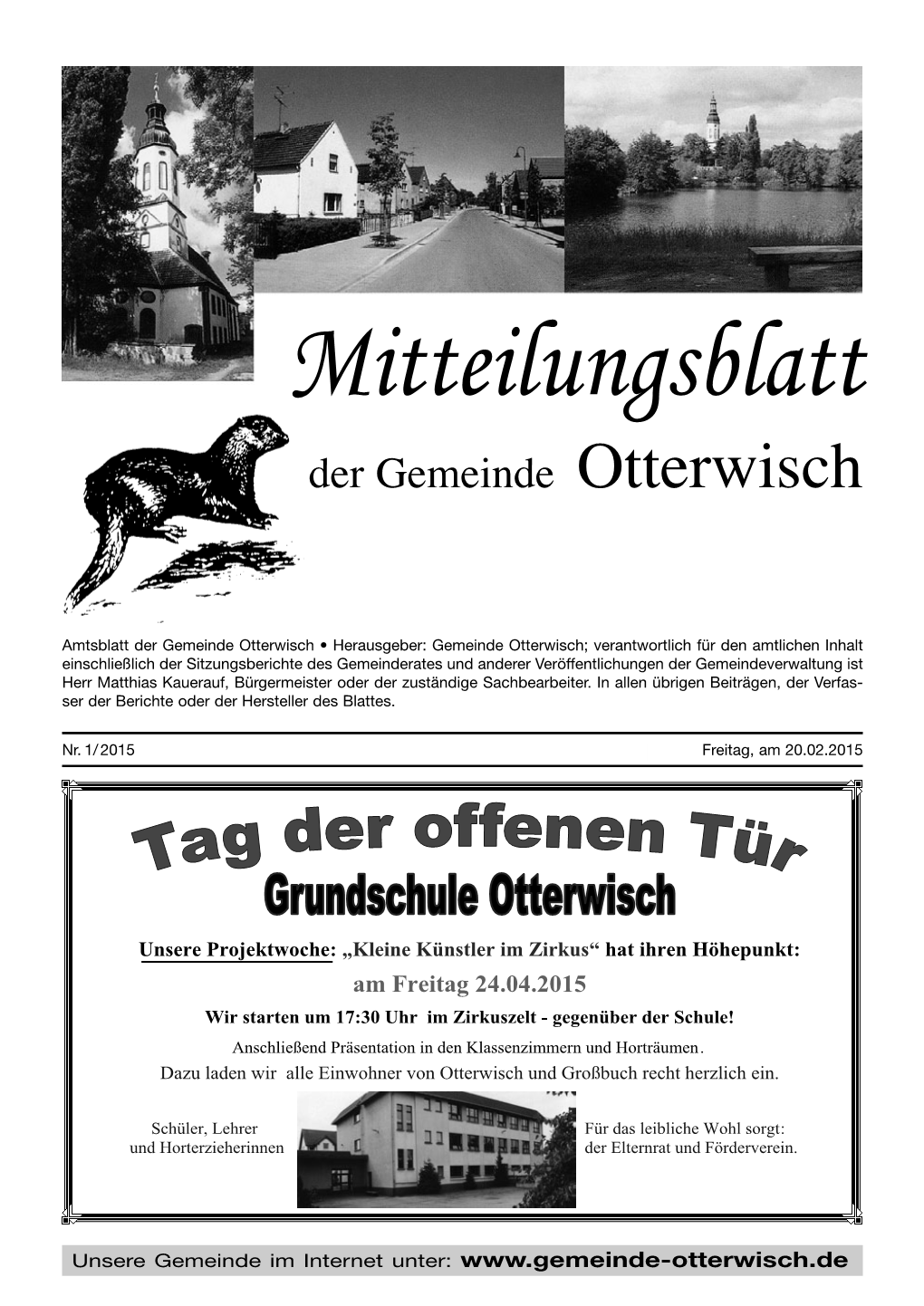 Mitteilungsblatt 01/15