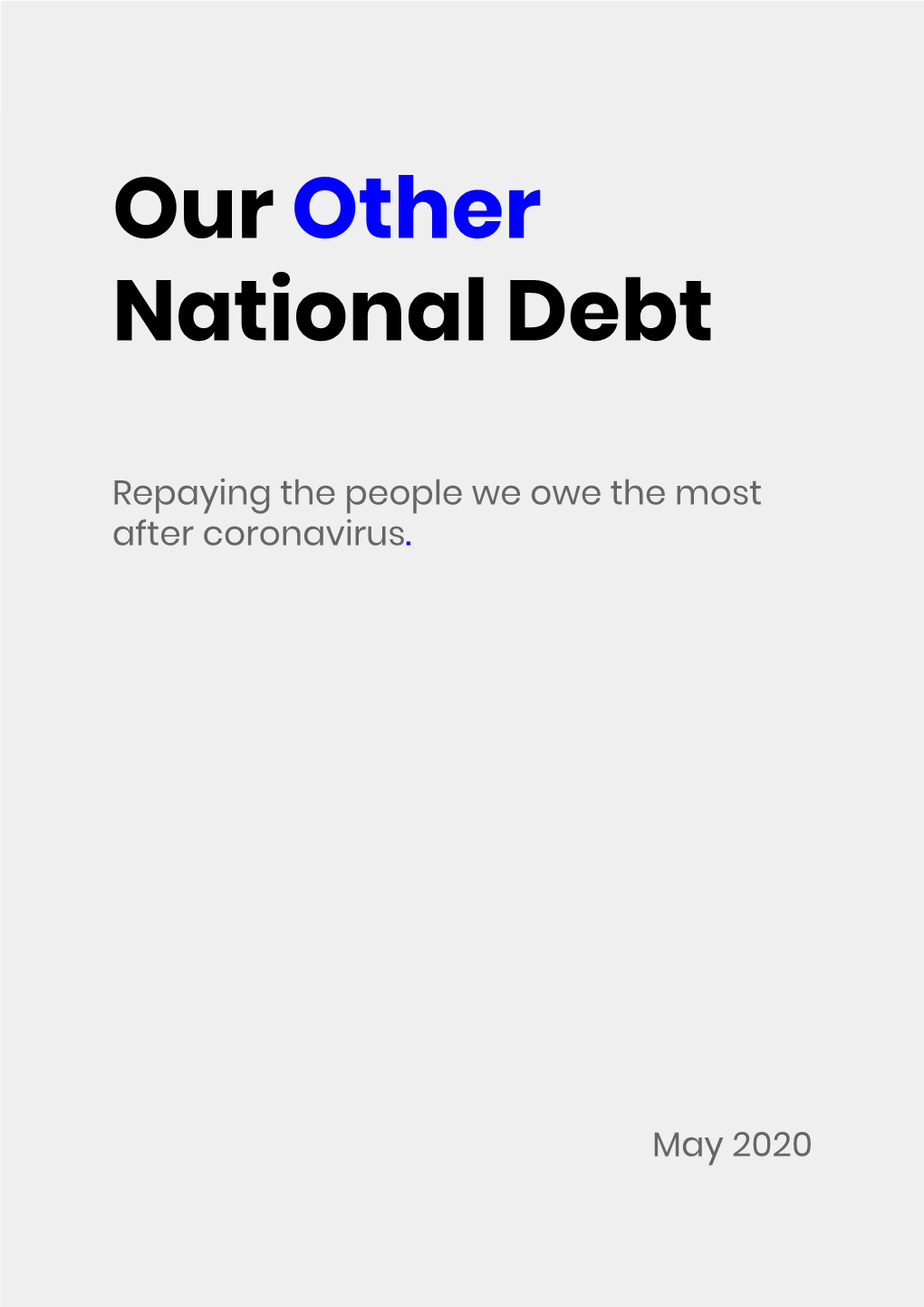 Our ​Other National Debt