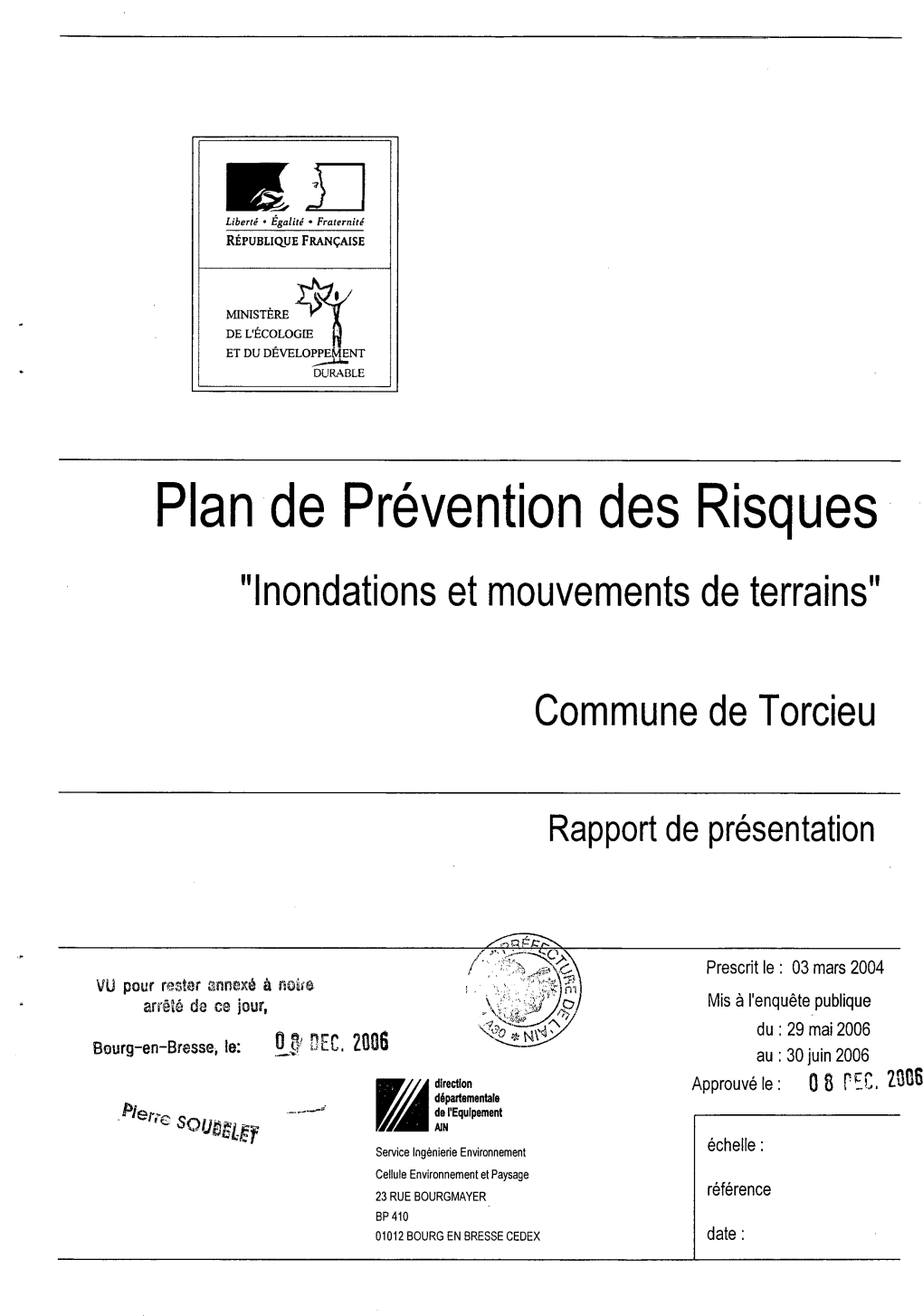 19,3I Plan De Prévention Des Risques