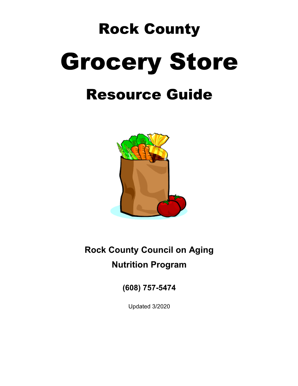 Grocery Store Resource Guide