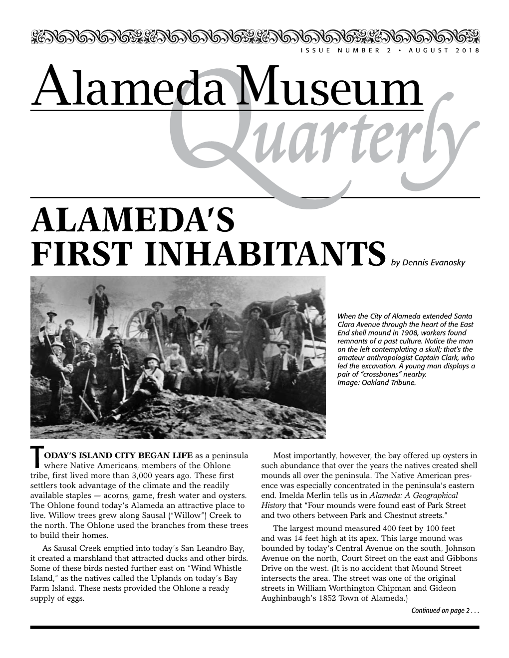 Alameda's First Inhabitantsby Dennis Evanosky