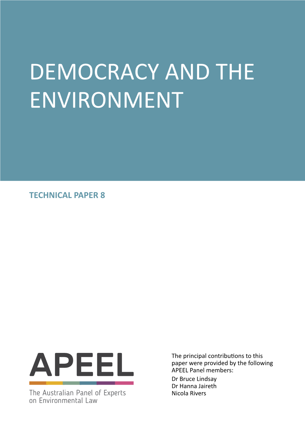 Democracy and the Environment