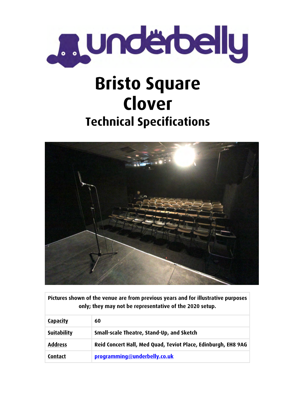 Bristo Square Clover Technical Specifications